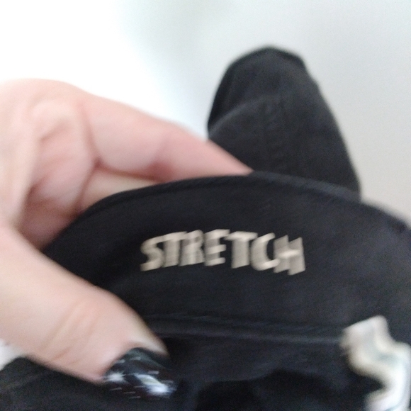 Garage Black Denim Retro High Waist Cut Off Shorts Size 3 - Picture 9 of 12